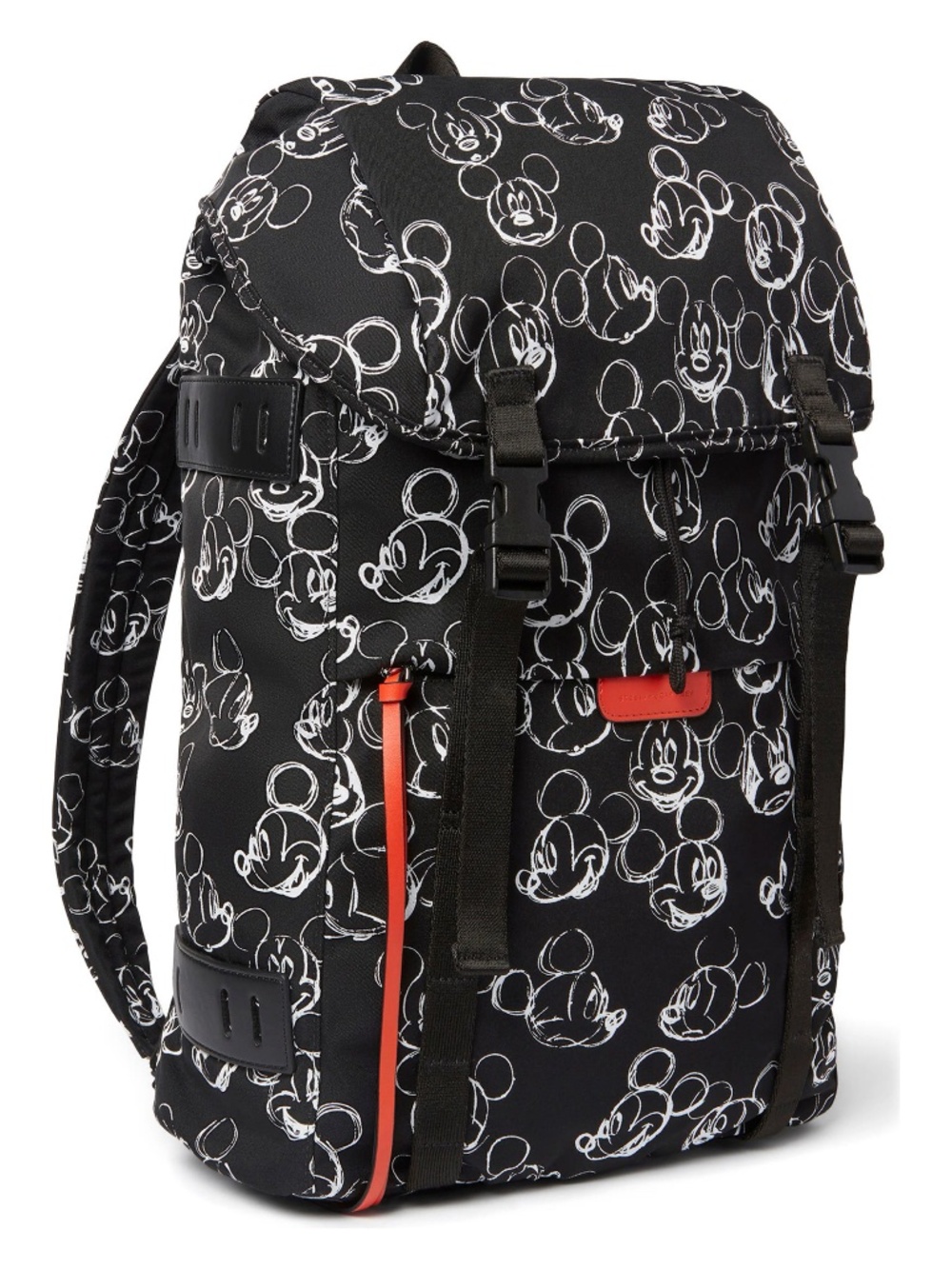 Stella McCartney x Disney Fantasia Mickey Print Nylon Backpack Black NWT